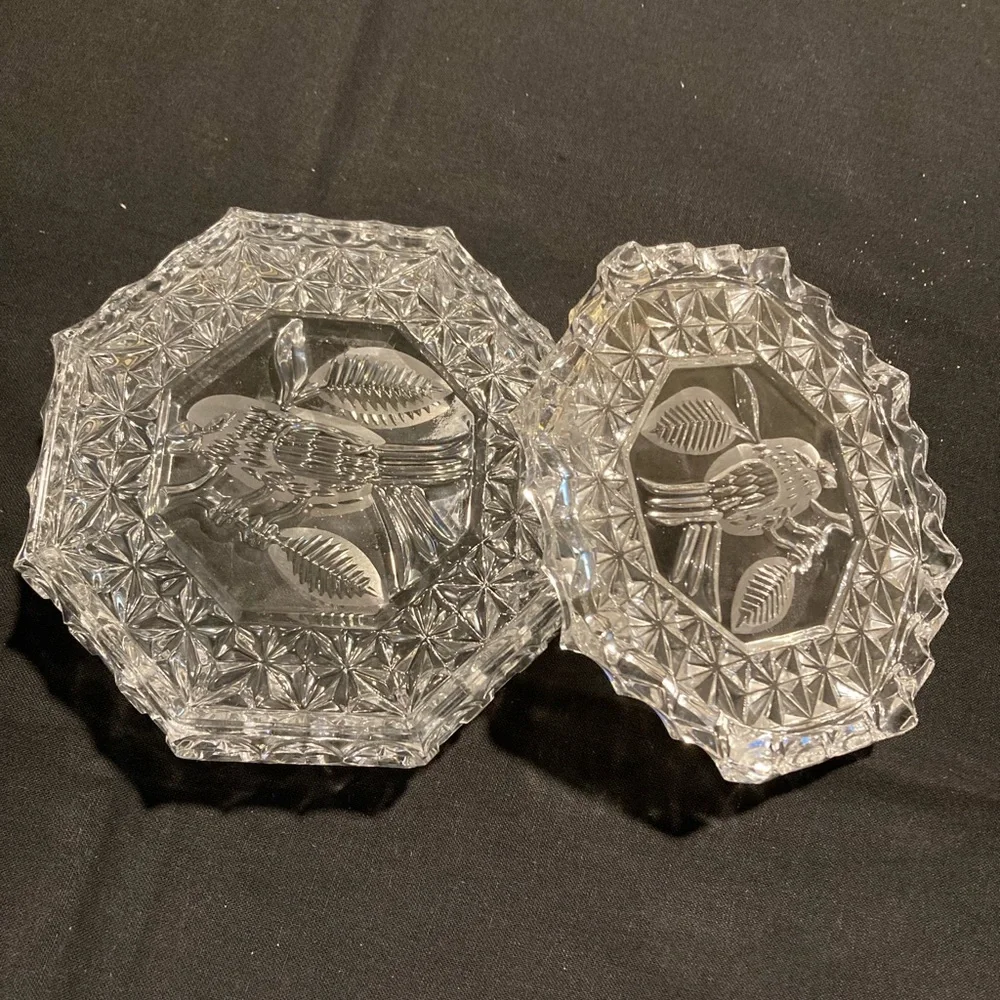 Elegant Clear Glass Trinket Box